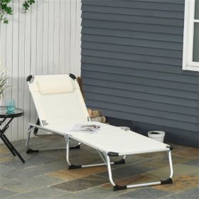 Folding Lounge Chairs / beach chair (Color: as picture)